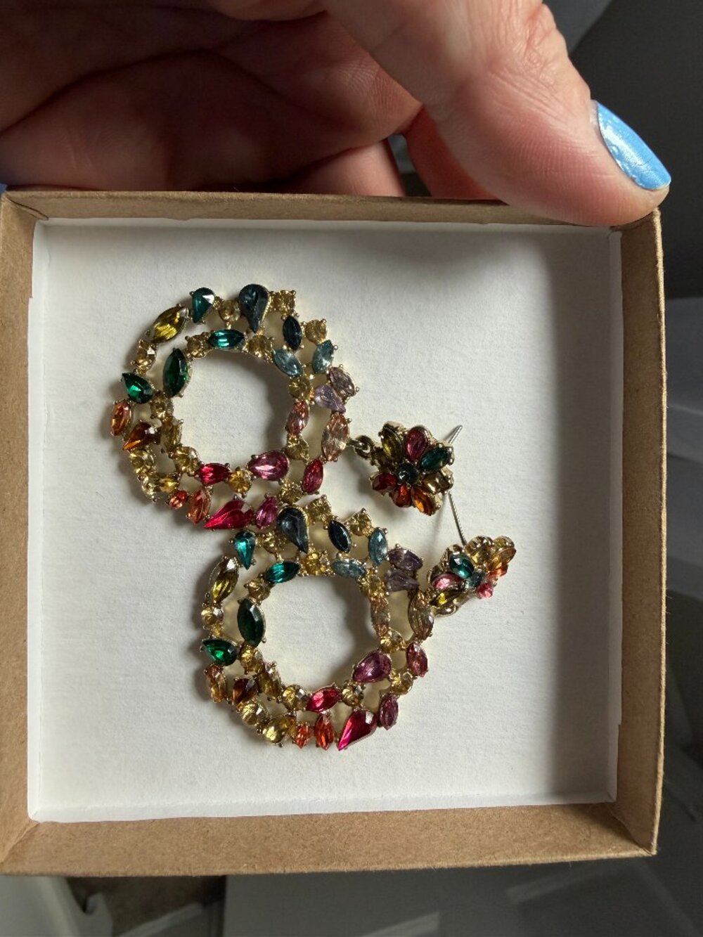 BaubleBar Multicolor Crystal Wreath Stud Earrings